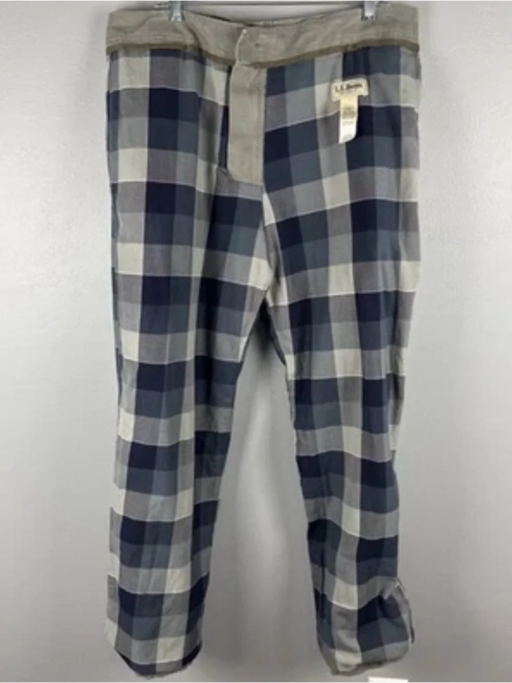 L.L Bean Lined Pants 38x34 (*actual 38x33) Gray Ripstop Utility Tactical Cargo
